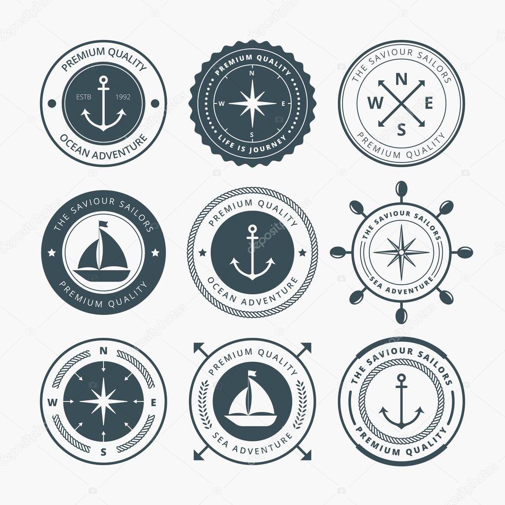 NAUTICAL BADGES DESIGN