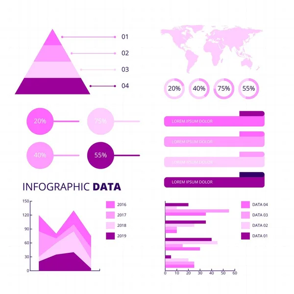 Éléments infographiques d'entreprise — Image vectorielle
