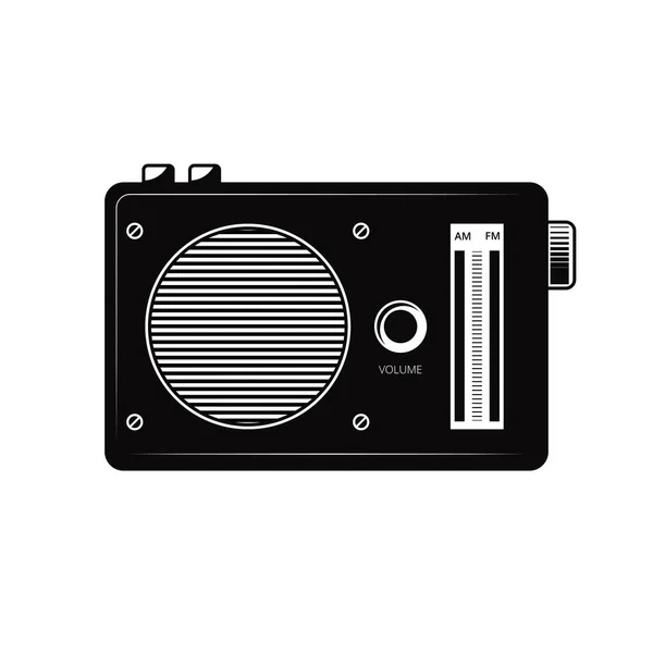 Vintage radio vector — Stockvector