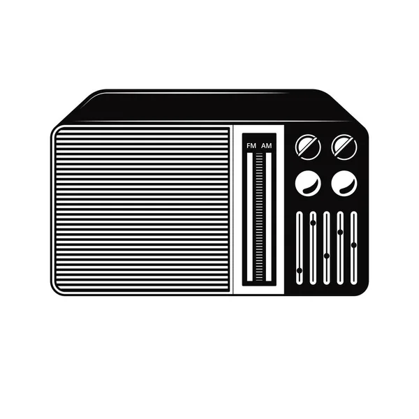 Vintage radio vector III — Stockvector