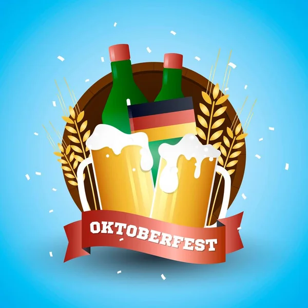 Oktoberfest Dotyczący Gradyjnego Kolor — Wektor stockowy