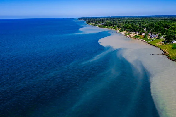 Lake Erie Coastline, Ashtabula Ohio — Stock Photo, Image
