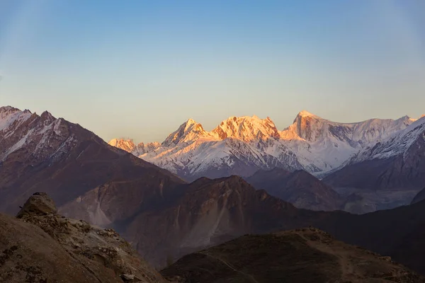 파키스탄에서 Rakaposhi 산봉우리에 — 스톡 사진