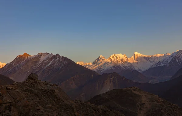 파키스탄에서 Rakaposhi 산봉우리에 — 스톡 사진