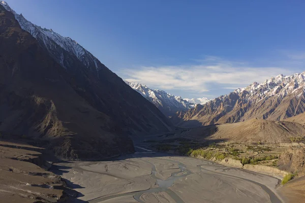 View on the new silk road National Highway 35 or China-Pakistan Friendship Highway.