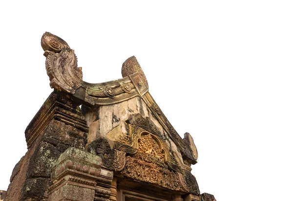 墙上的寺庙 吴哥窟 柬埔寨石刻 — 图库照片