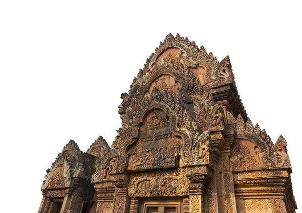 Sten Carvings Väggen Tempel Angkor Wat Kambodjas — Stockfoto