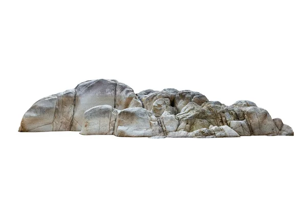 Κλιφ Πέτρα Που Βρίσκεται Μέρος Του Βράχου Βουνό Απομονώνονται Λευκό — Φωτογραφία Αρχείου