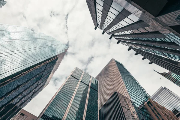 Kantoorgebouwen Hoog Aan Hemel Het Financiële District Het Centrum Van — Stockfoto