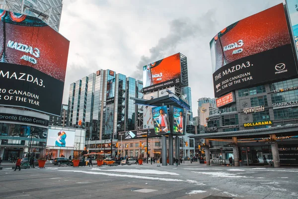 Toronto Kanada März 2020 Yonge Dundas Square Toronto Die Kreuzung — Stockfoto