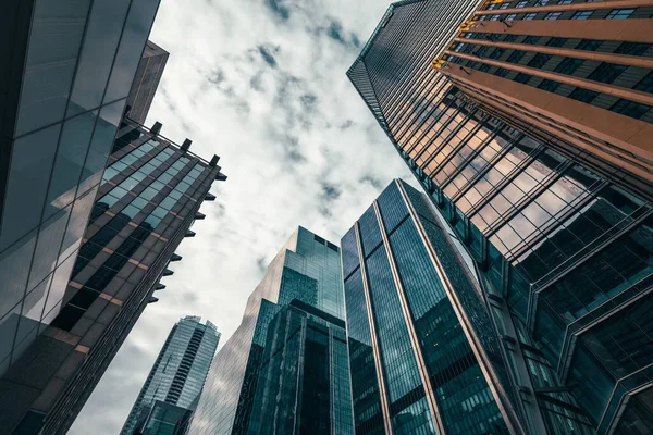 Budynki Biurowe Wysokie Nieba Dzielnicy Finansowej Centrum Toronto Ontario Kanada Obrazy Stockowe bez tantiem