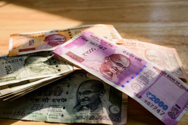 Hint Rupisi banknotlar yakın çekim