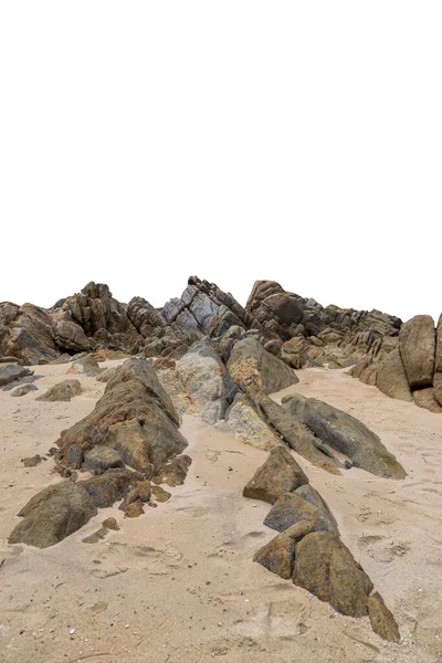 바탕에 커다란 바위가 떨어져 — 스톡 사진