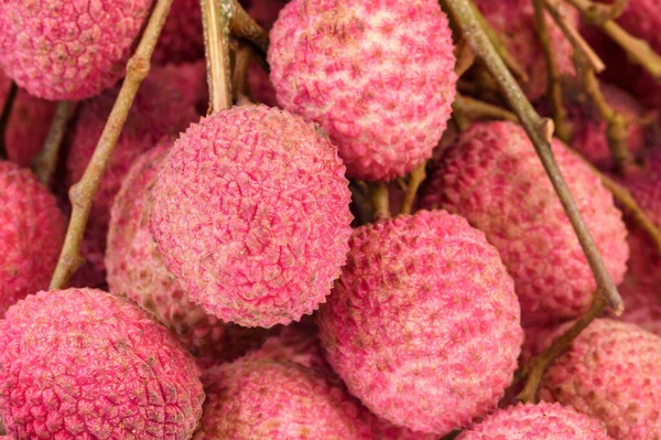 Menutup Buah Lychee Segar — Stok Foto