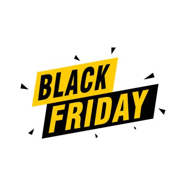 Kara Cuma yazıt tasarım şablonu. Kara Cuma afişi. Vektör illüstrasyonu