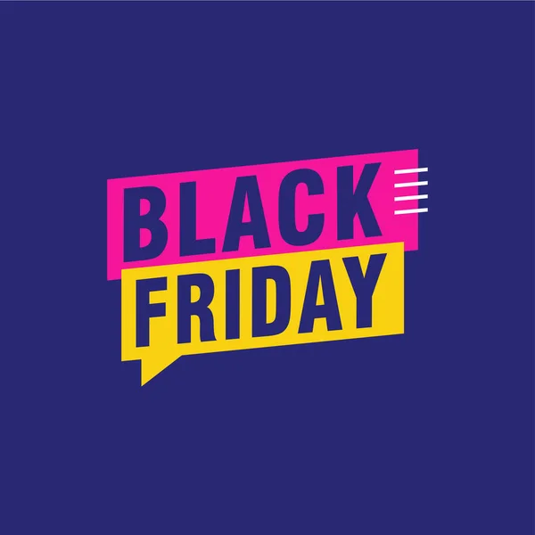 Black Friday Sale Inscription Design Template Black Friday Banner Vector — Stock Vector