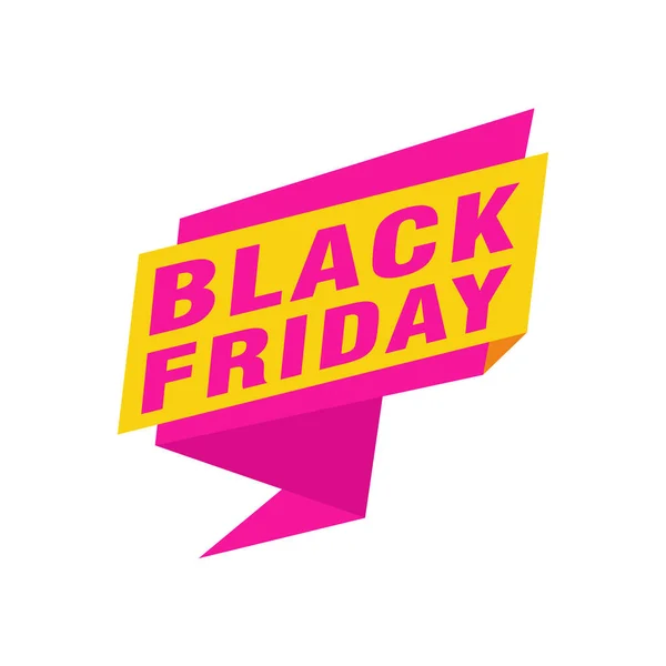 Black Friday Sale Inscription Design Template Black Friday Banner Vector — Stock Vector