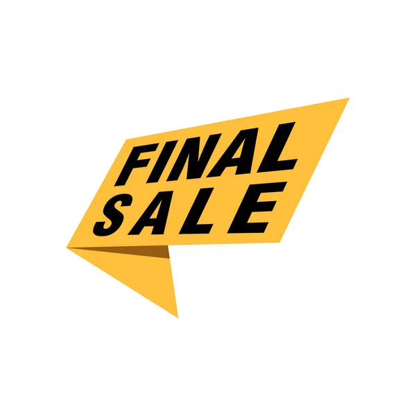 Final Sale Banner Poster Background Big Sale Special Offer Discounts — Stock Vector