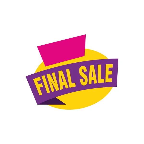 Final Sale Banner Poster Background Big Sale Special Offer Discounts — Stock Vector