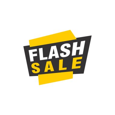 Flaş Satış afiş şablonu tasarımı. Vektör illüstrasyonu.