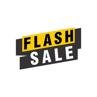 Flaş Satış afiş şablonu tasarımı. Vektör illüstrasyonu.