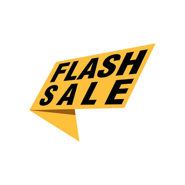 Flash Sale Banner Vorlage Entwerfen Vektor Illustration — Stockvektor