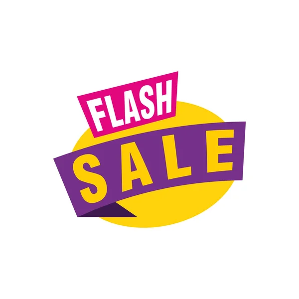 Modèle Bannière Flash Sale Illustration Vectorielle — Image vectorielle