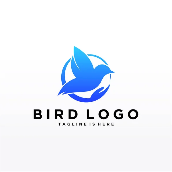 概要鳥のロゴデザインベクトルテンプレート クリエイティブ鳩ロゴタイプビジネス技術コンセプトシンボルアイコン — ストックベクタ