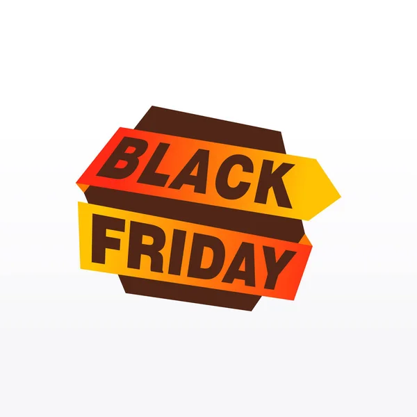 Black Friday Sale Inscription Design Template Black Friday Banner Vector — Stock Vector