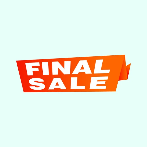 Final Sale Banner Poster Background Big Sale Special Offer Discounts — Stock Vector