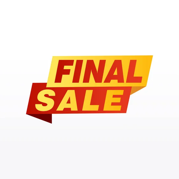 Final Sale Banner Poster Background Big Sale Special Offer Discounts — Stock Vector