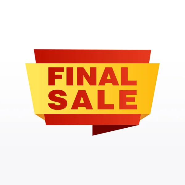 Final Sale Banner Poster Background Big Sale Special Offer Discounts — Stock Vector