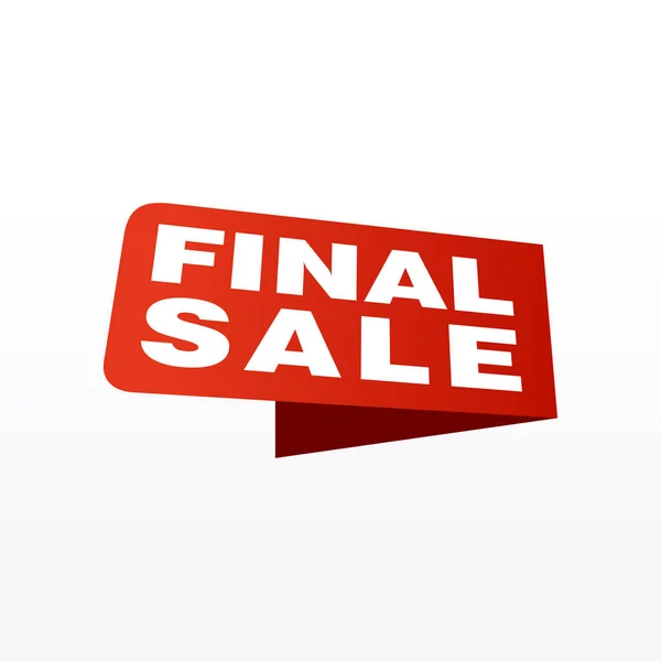 Final Sale Banner Poster Background Big Sale Special Offer Discounts — Stock Vector