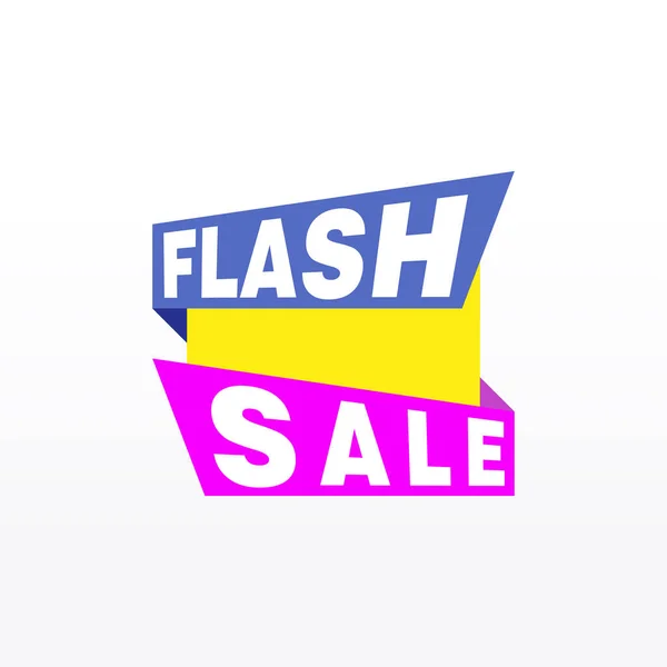 Modèle Bannière Flash Sale Illustration Vectorielle — Image vectorielle