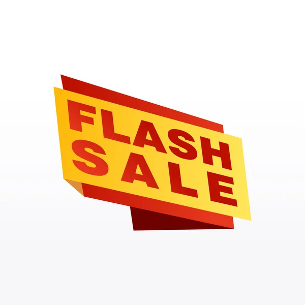 Flash Sale Banner Vorlage Entwerfen Vektor Illustration — Stockvektor