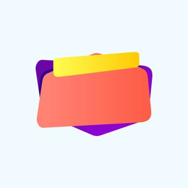 Düz doğrusal promosyon şerit afiş, kaydırma, fiyat etiketi, etiketi, rozet, poster. Vektör çizim