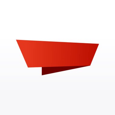 Düz doğrusal promosyon şerit afiş, kaydırma, fiyat etiketi, etiketi, rozet, poster. Vektör çizim