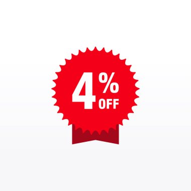 4 indirim, Etiketler için Satış Vektörü rozetleri, Etiketler, Afişler, Etiketler, Web Çıkartmaları, Yeni Teklif. İndirimli origami işaret pankartı