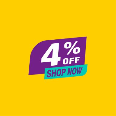 4 indirim, Etiketler için Satış Vektörü rozetleri, Etiketler, Afişler, Etiketler, Web Çıkartmaları, Yeni Teklif. İndirimli origami işaret pankartı