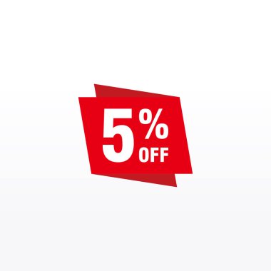 5 indirim, Etiketler için Satış Vektörü rozetleri, Etiketler, Afişler, Etiketler, Web Çıkartmaları, Yeni Teklif. İndirimli origami işaret pankartı