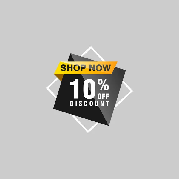 10 indirim, Etiketler için Satış Vektörü rozetleri, Etiketler, Afişler, Etiketler, Web Çıkartmaları, Yeni Teklif. İndirimli origami işaret pankartı