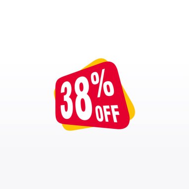 38 indirim, Etiketler için Satış Vektörü rozetleri, Etiketler, Afişler, Etiketler, Web Çıkartmaları, Yeni Teklif. İndirimli origami işaret pankartı
