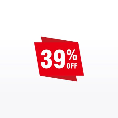 39 indirim, Etiketler için Satış Vektörü rozeti, Etiketler, Afişler, Etiketler, Web Çıkartmaları, Yeni Teklif. İndirimli origami işaret pankartı