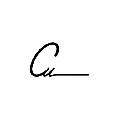 İlk imza logosu tasarımı. Moda, fotoğrafçılık, düğün, güzellik, iş dünyası logosu.