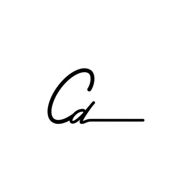 İlk imza logosu tasarımı. Moda, fotoğrafçılık, düğün, güzellik, iş dünyası logosu.