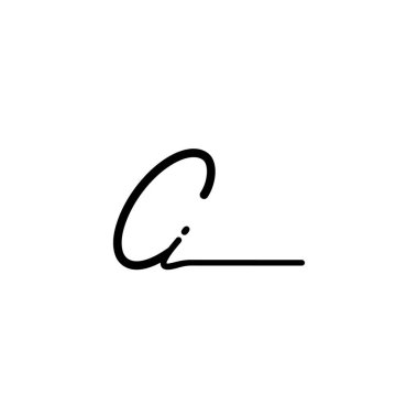 İlk imza logosu tasarımı. Moda, fotoğrafçılık, düğün, güzellik, iş dünyası logosu.