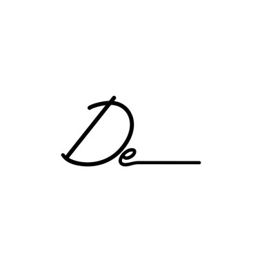 İlk imza logosu tasarımı. Moda, fotoğrafçılık, düğün, güzellik, iş dünyası logosu.