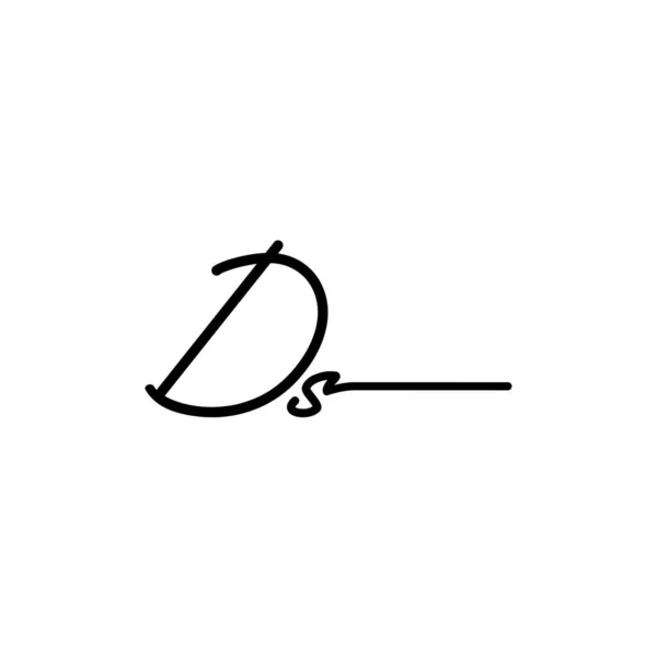 Initiële Handtekening Logo Ontwerp Logo Voor Mode Fotografie Bruiloft Schoonheid — Stockvector