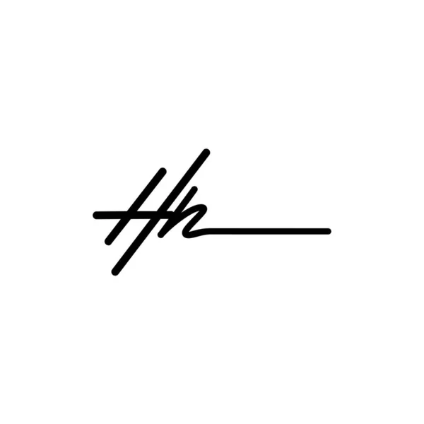 Initial Signature Logo Design Logo Für Mode Fotografie Hochzeit Schönheit — Stockvektor