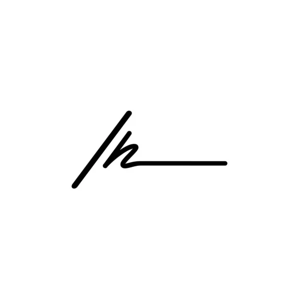 Diseño Inicial Del Logotipo Signature Logotipo Para Moda Fotografía Boda — Vector de stock